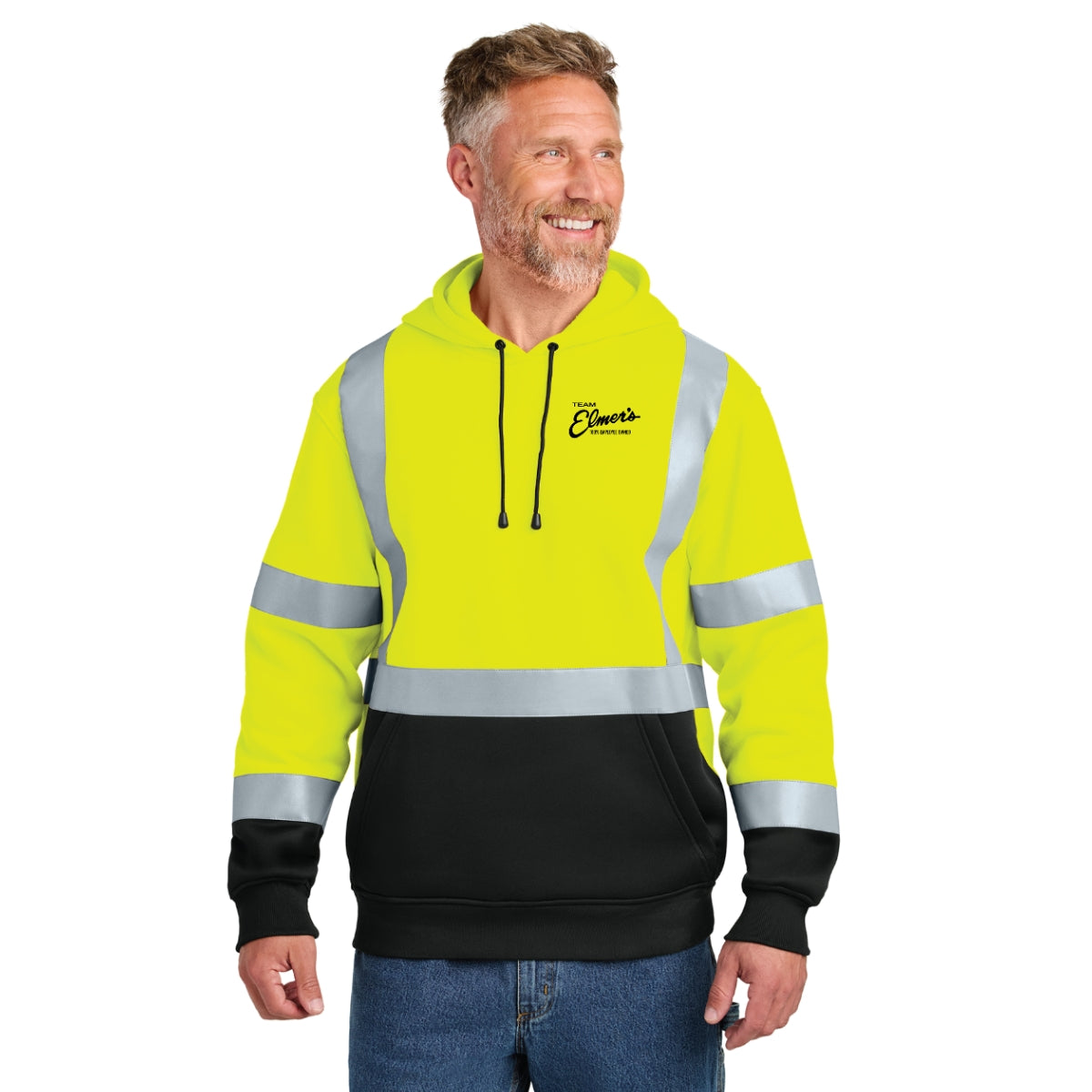 Team Elmer's ANSI 107 Class 3 Heavy-Duty Fleece Pullover Hoodie