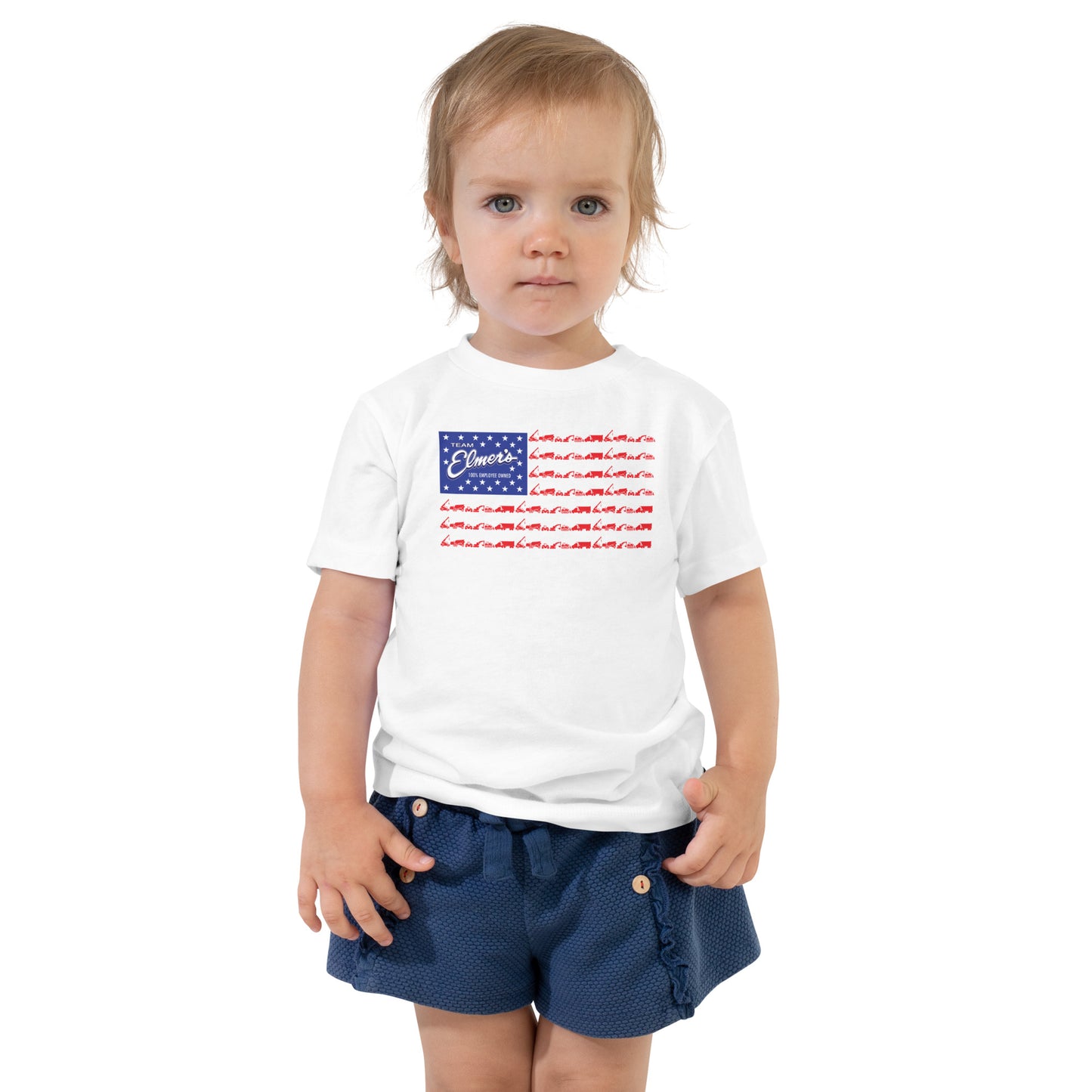 Team Elmer's Red, White & Crew | Toddler Short Sleeve Tee