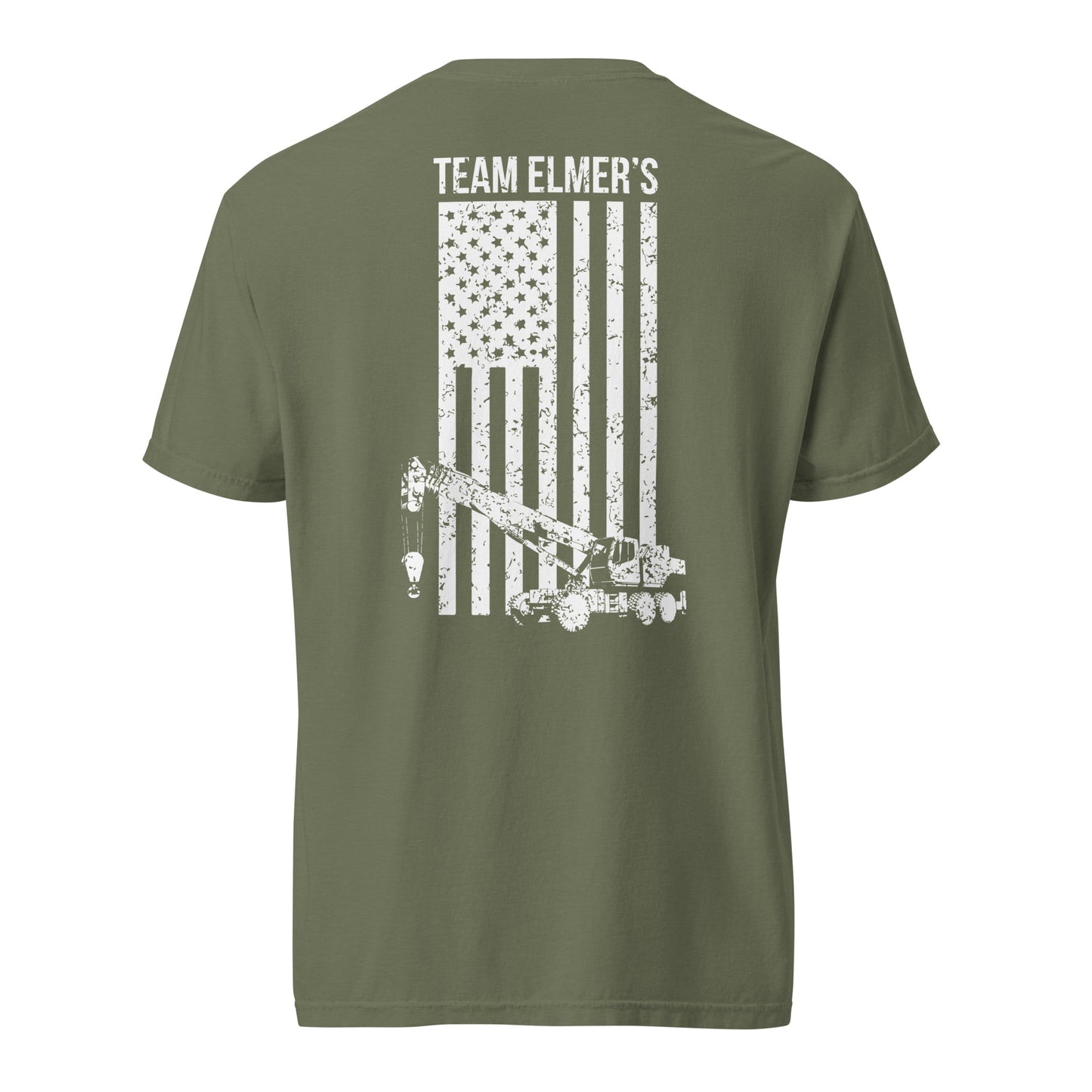 Team Elmer's Crane Flag | Unisex Heavyweight T-Shirt