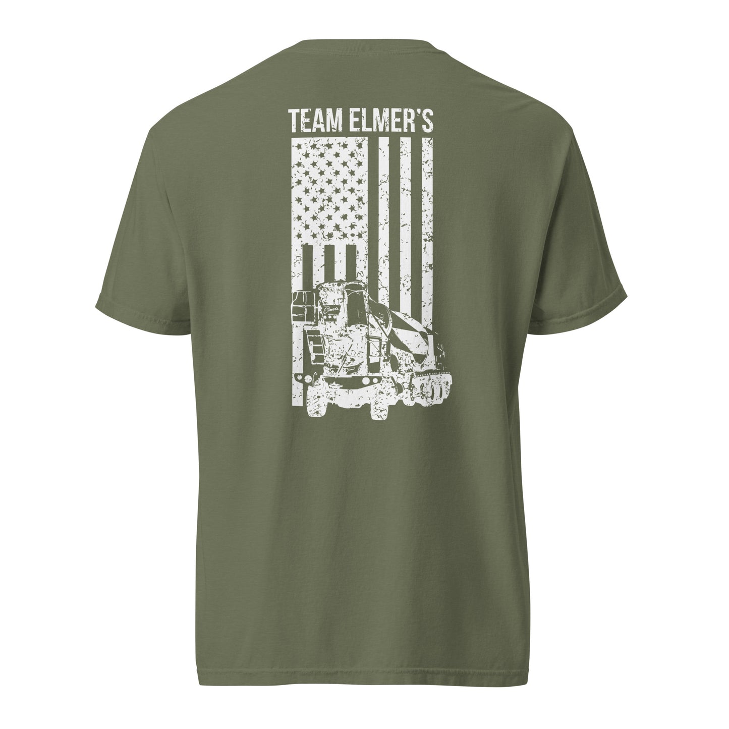 Team Elmer's Concrete Mixer Flag | Unisex Heavyweight T-Shirt
