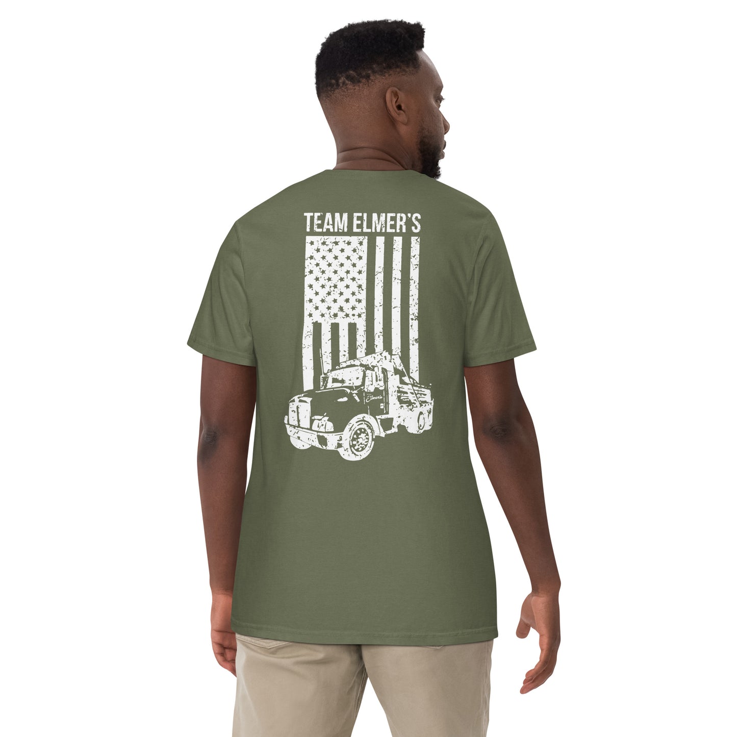 Team Elmer's Dump Truck Flag | Unisex Heavyweight T-Shirt