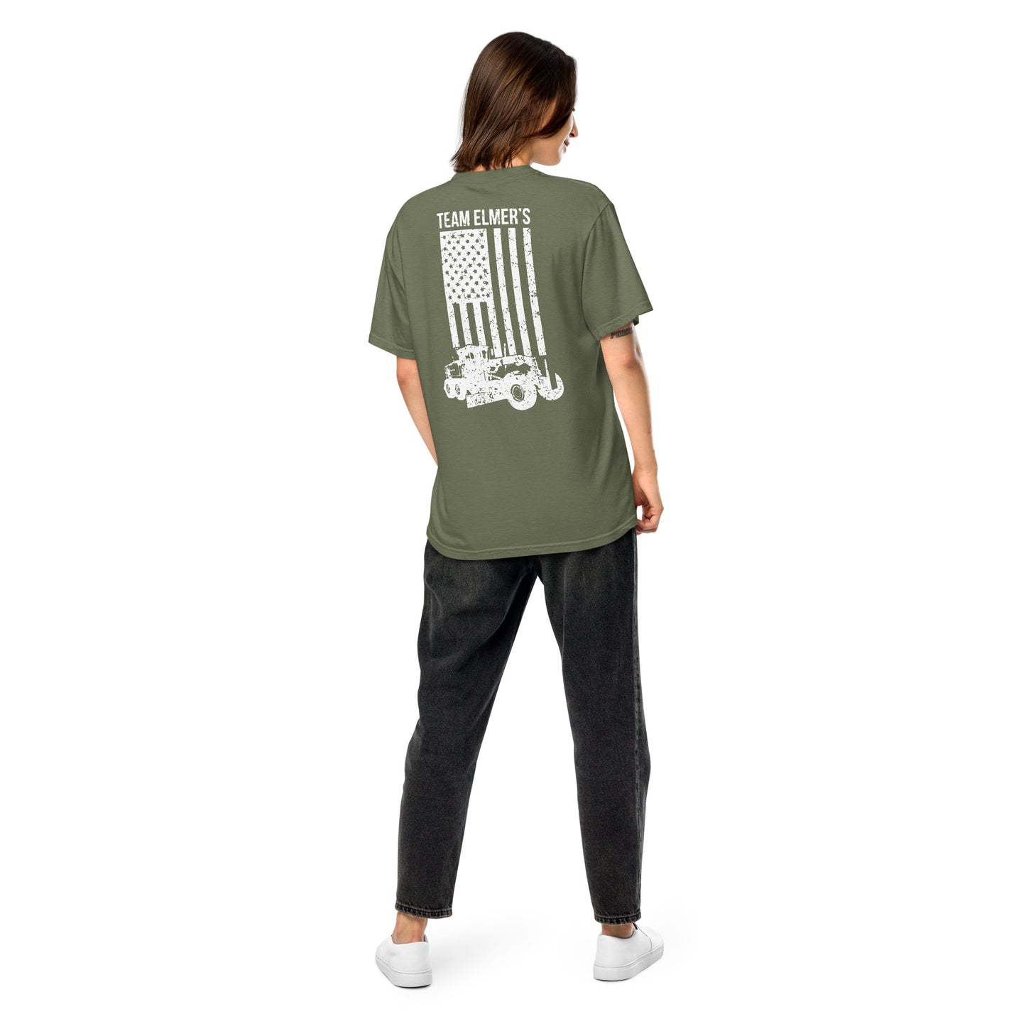 Team Elmer's Grader Flag | Unisex Heavyweight T-Shirt