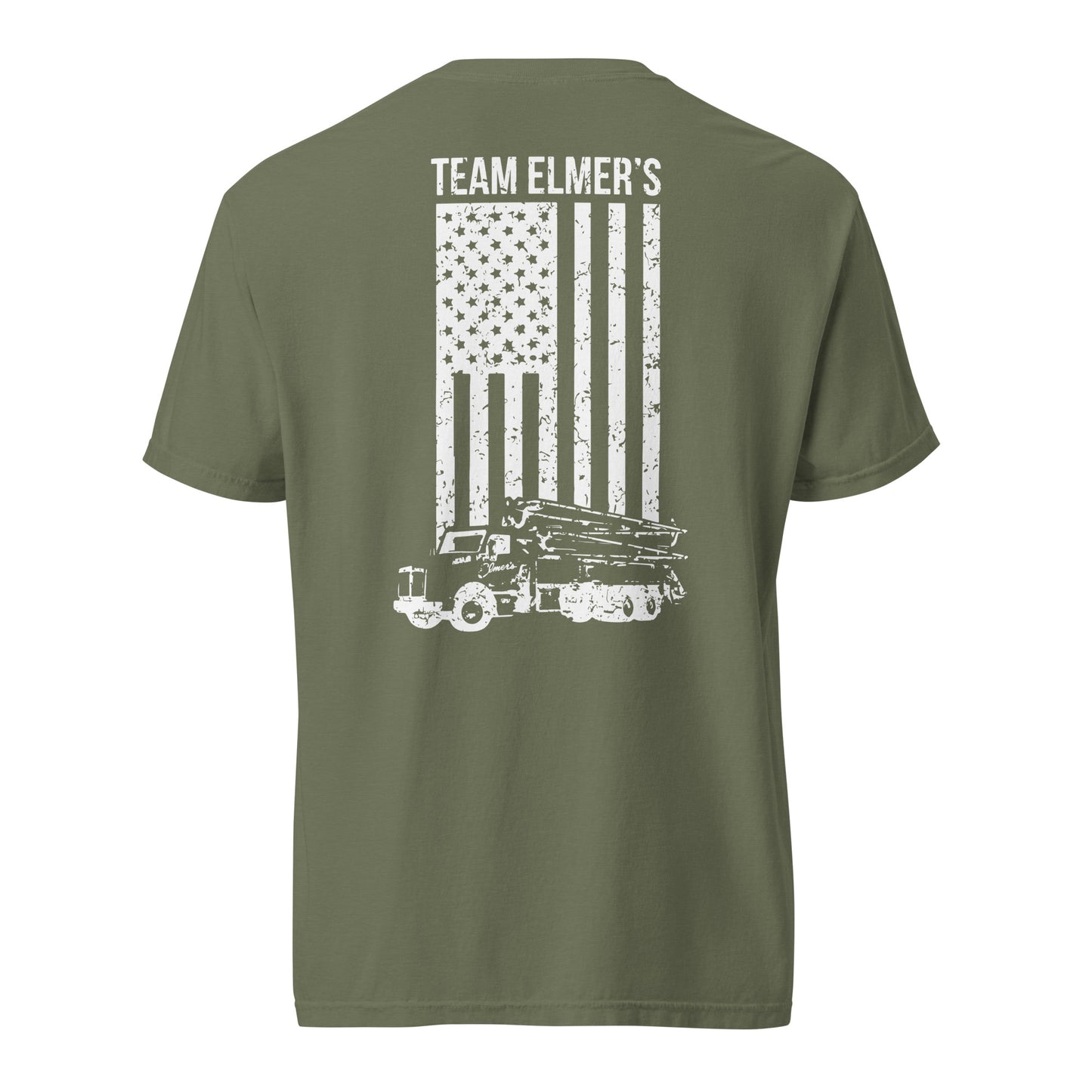 Team Elmer's Pump Truck Flag | Unisex Heavyweight T-Shirt