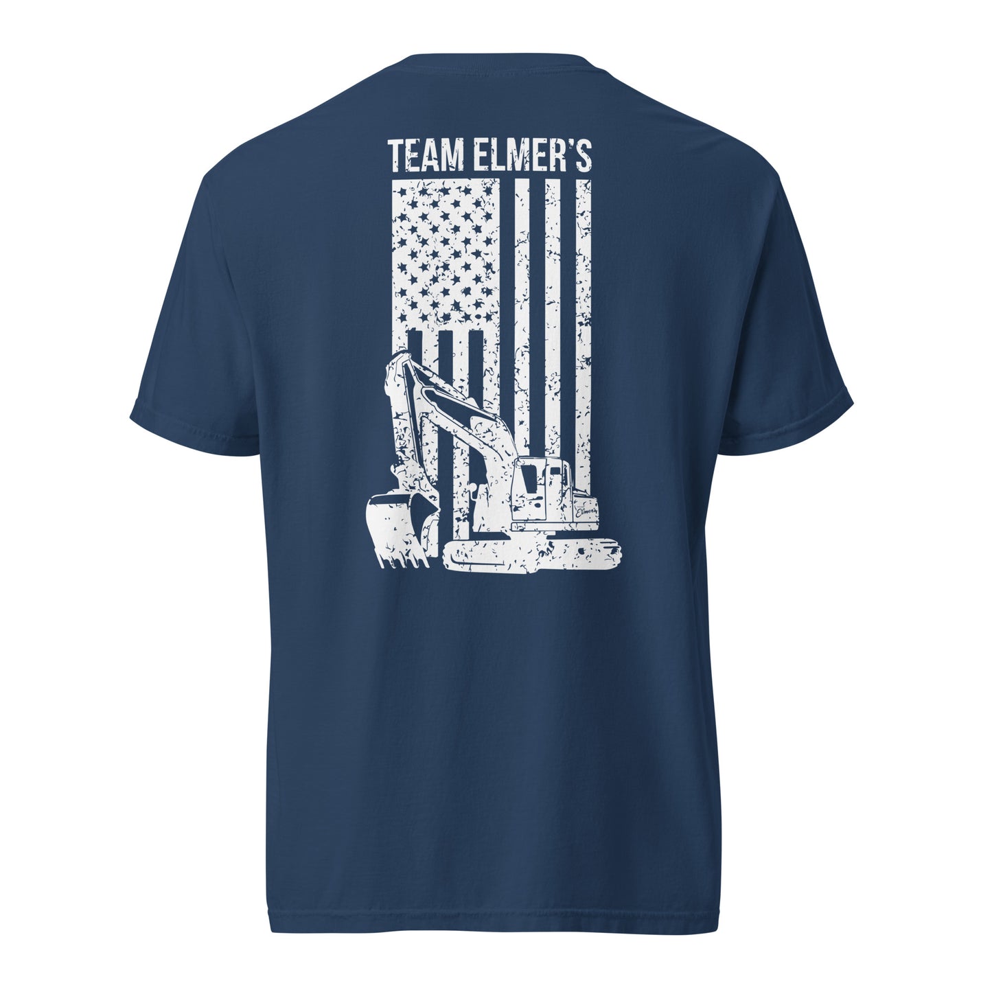 Team Elmer's Excavator Flag | Unisex Heavyweight T-Shirt