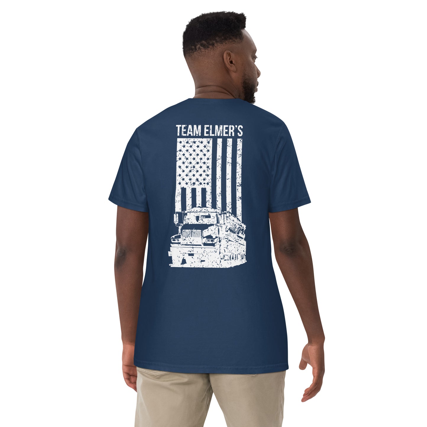 Team Elmer's Live Bottom Flag | Unisex Heavyweight T-Shirt