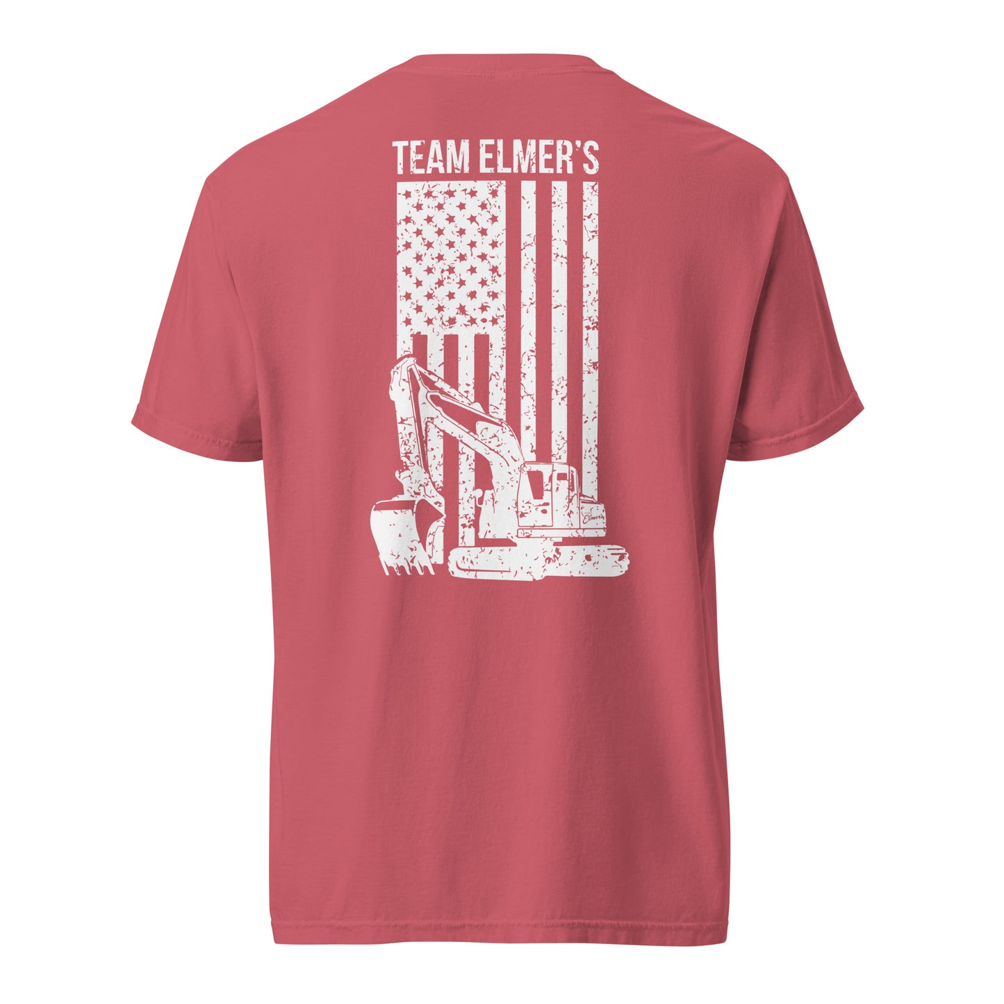 Team Elmer's Excavator Flag | Unisex Heavyweight T-Shirt
