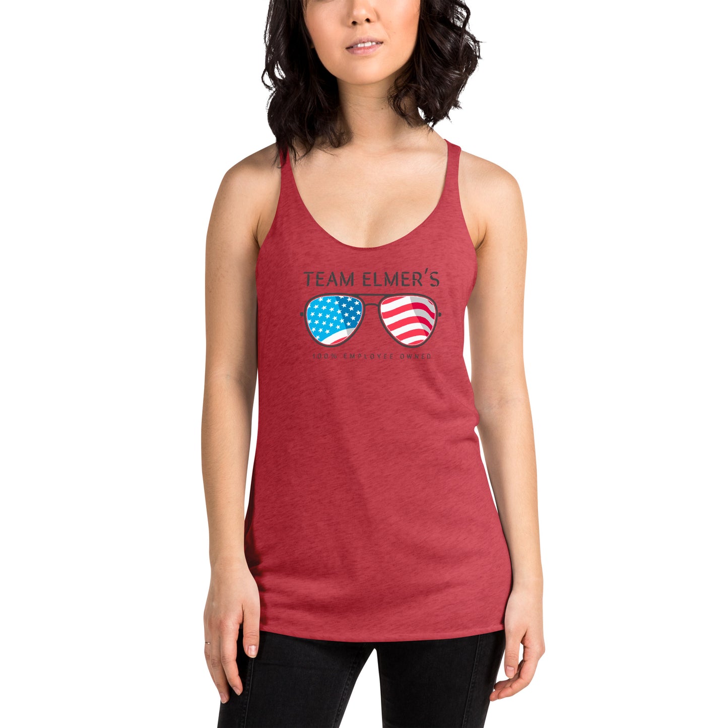Team Elmer's Americana Women's Racerback Tank