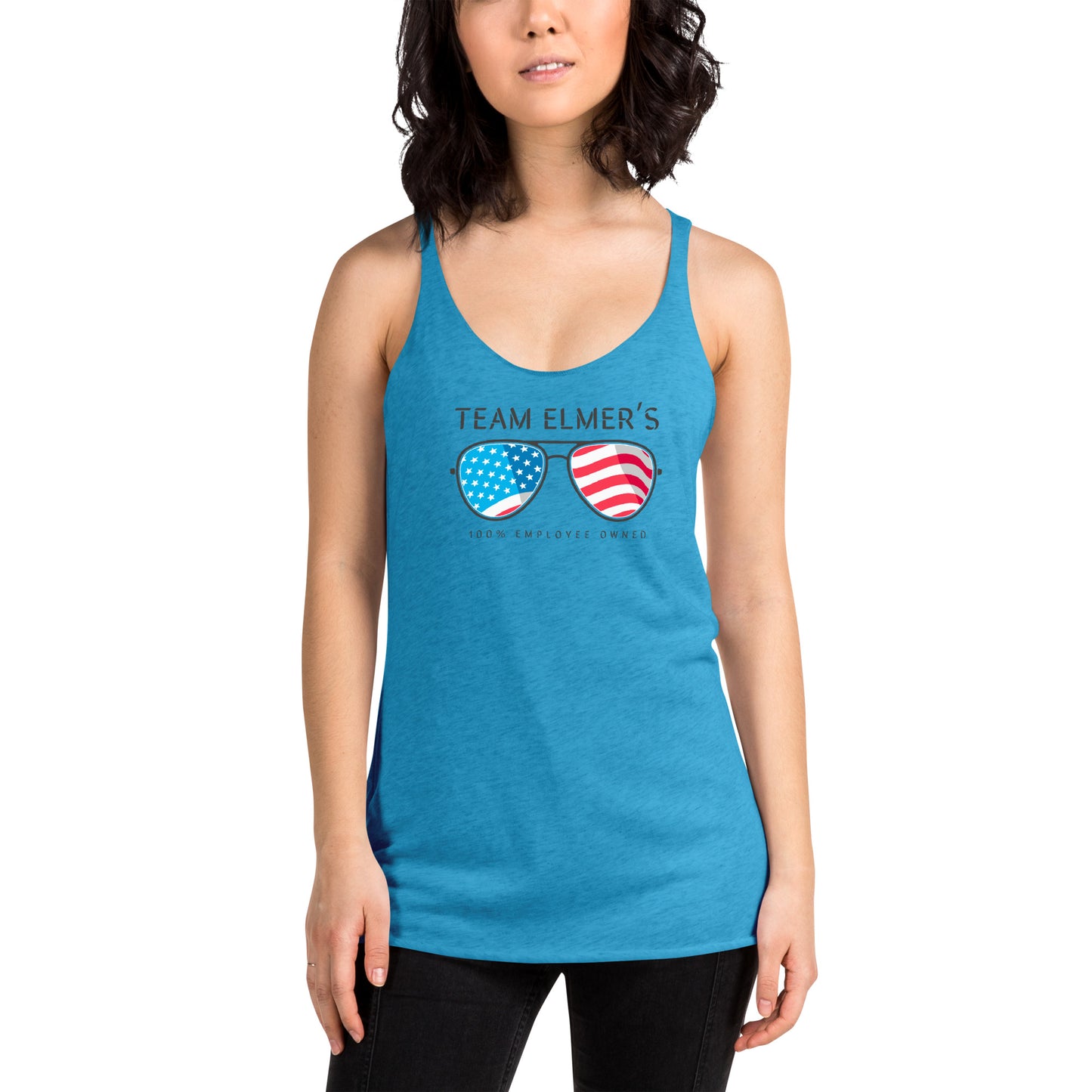 Team Elmer's Americana Women's Racerback Tank