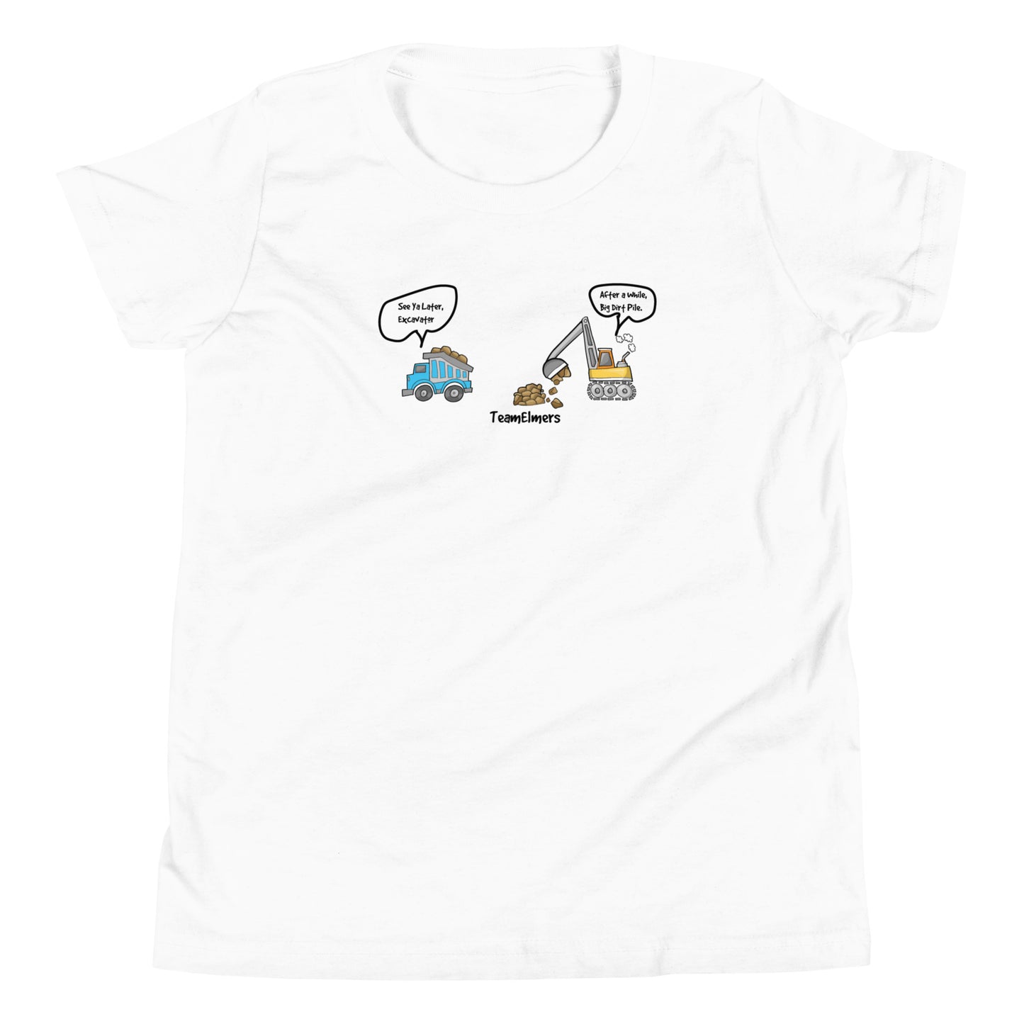 See Ya Later Excavator Cartoon Unisex Youth T-Shirt