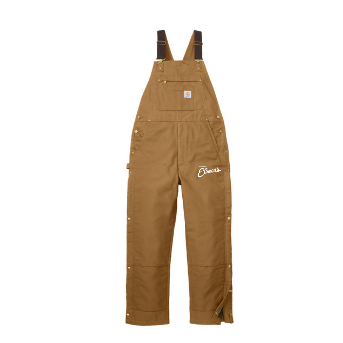 Team Elmer's Carhartt Insulated Bib Overalls
