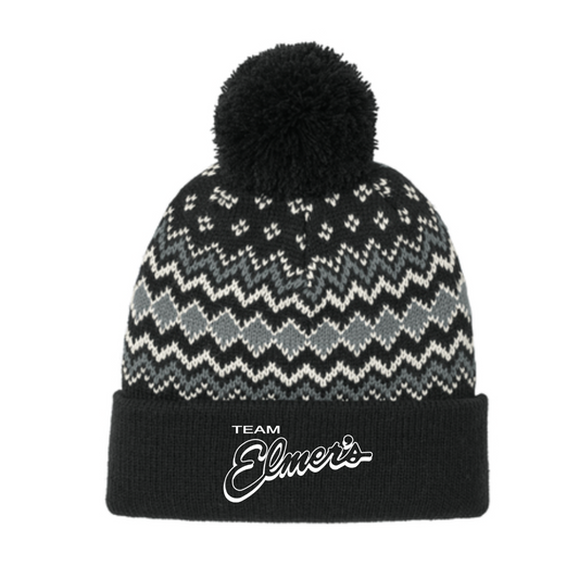 Team Elmer's Alpine Pom Beanie