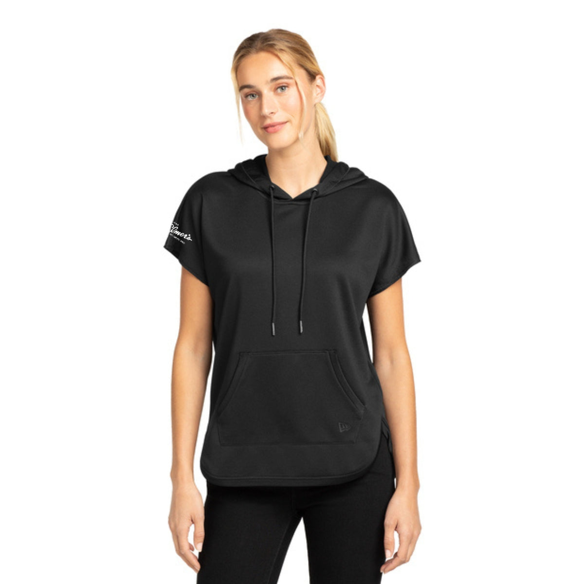 Team Elmer's Women's Performance Terry Short Sleeve Hoodie
