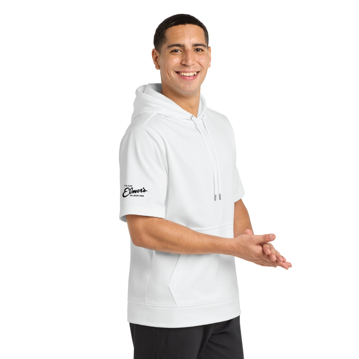 Team Elmer's Men's Fleece Short Sleeve Hoodie