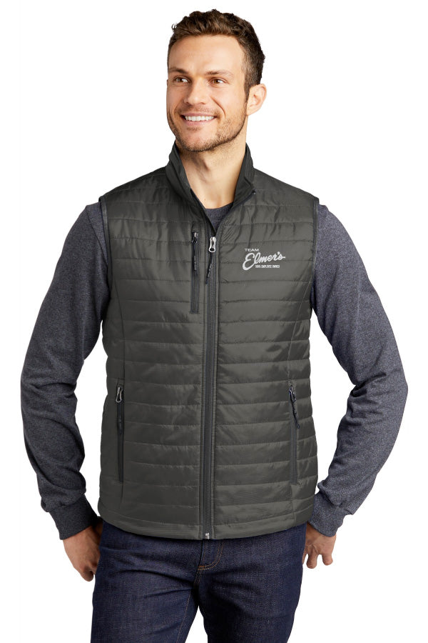 Team Elmer's Men's Packable Puffy Vest