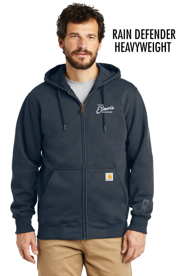 Team Elmer's Carhartt Rain Defender Paxton Heavyweight Hooded Zip-Front Sweatshirt