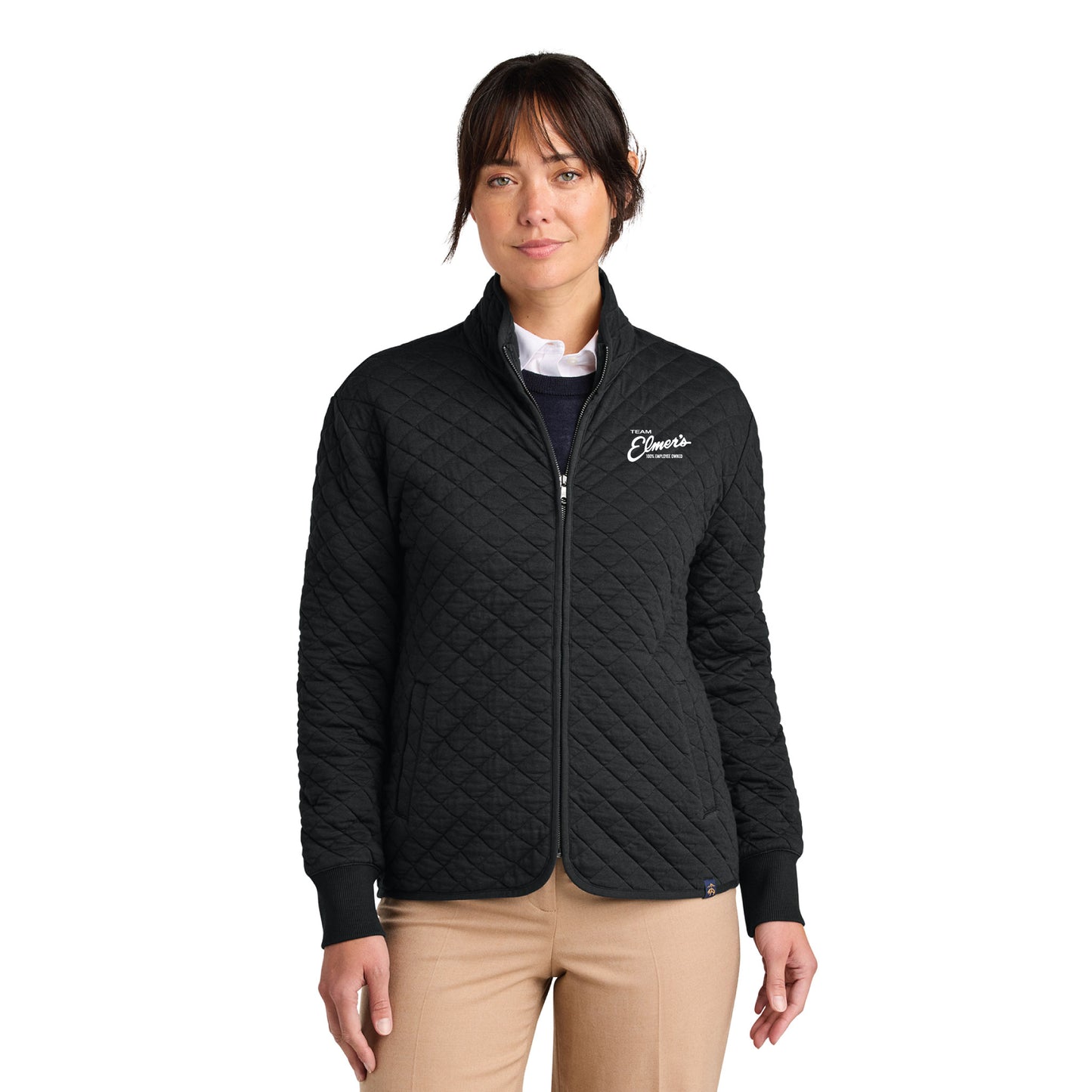 Team Elmer's Women's Diamond Quilt Full Zip Jacket