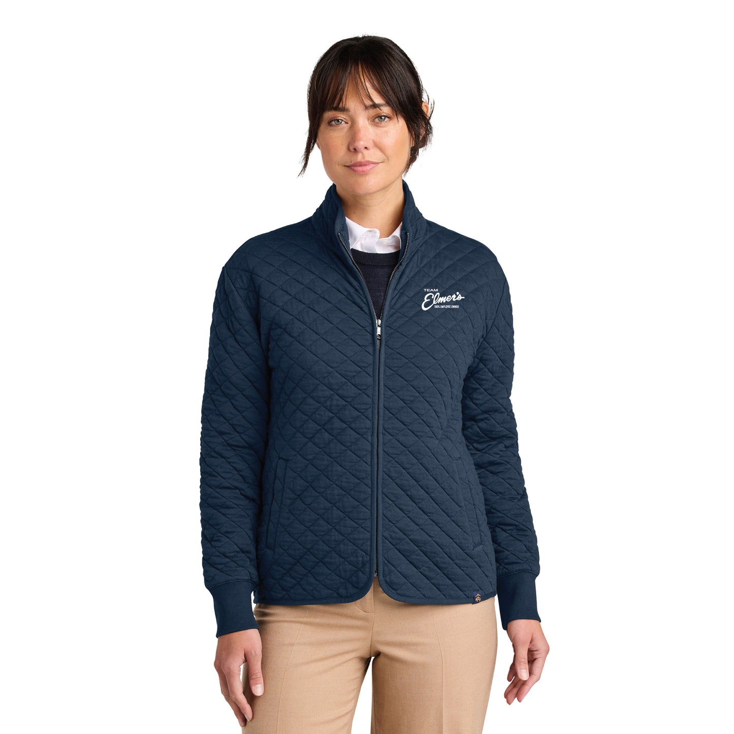 Team Elmer's Women's Diamond Quilt Full Zip Jacket