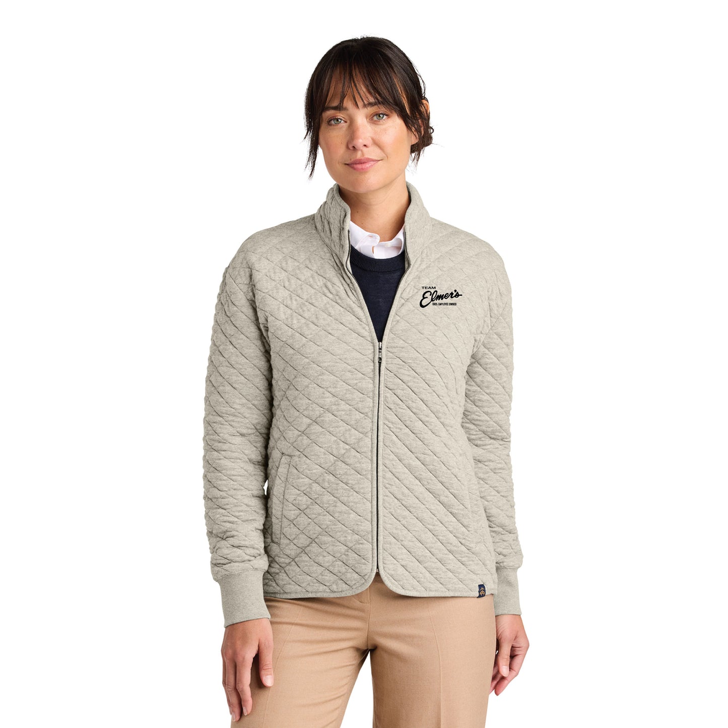 Team Elmer's Women's Diamond Quilt Full Zip Jacket