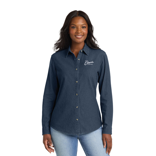 Team Elmer's Women's Denim Shirt