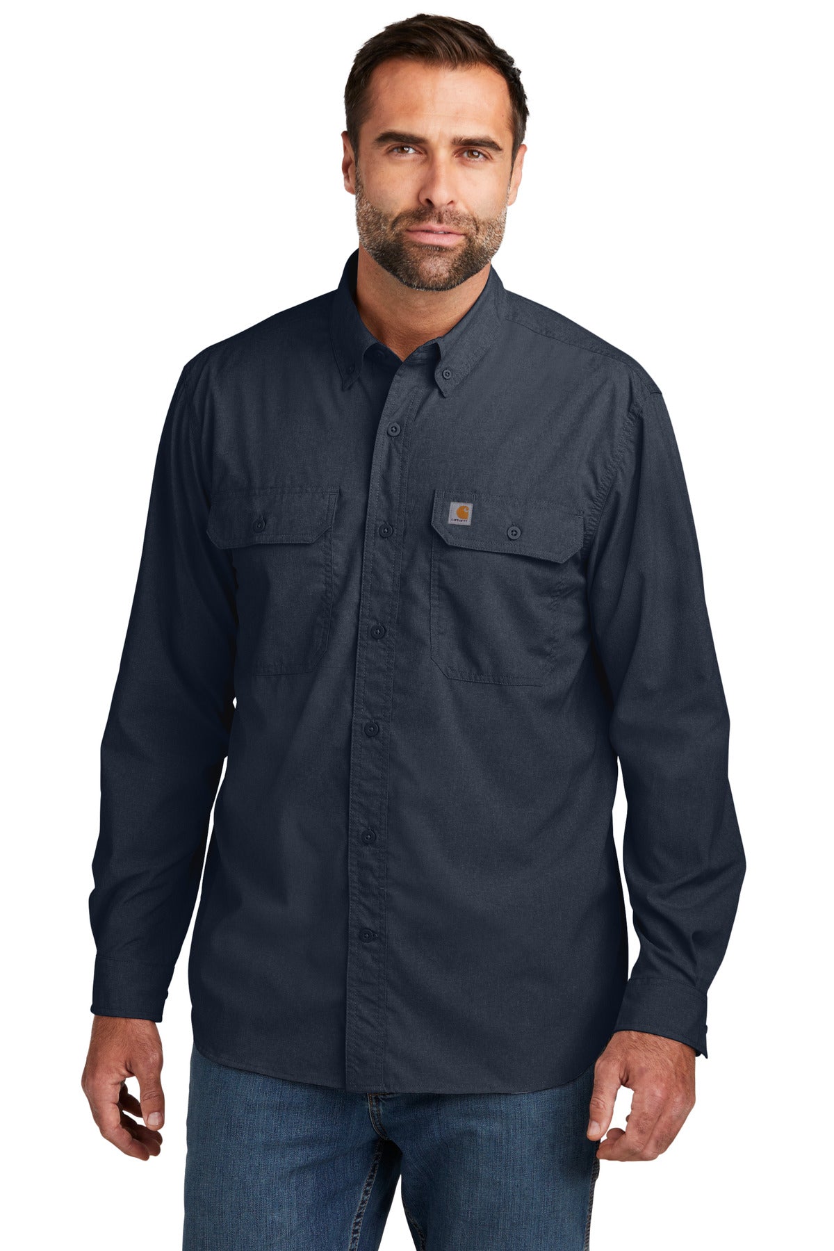 Team Elmer's Embroidered Carhartt Force Solid Long Sleeve Shirt