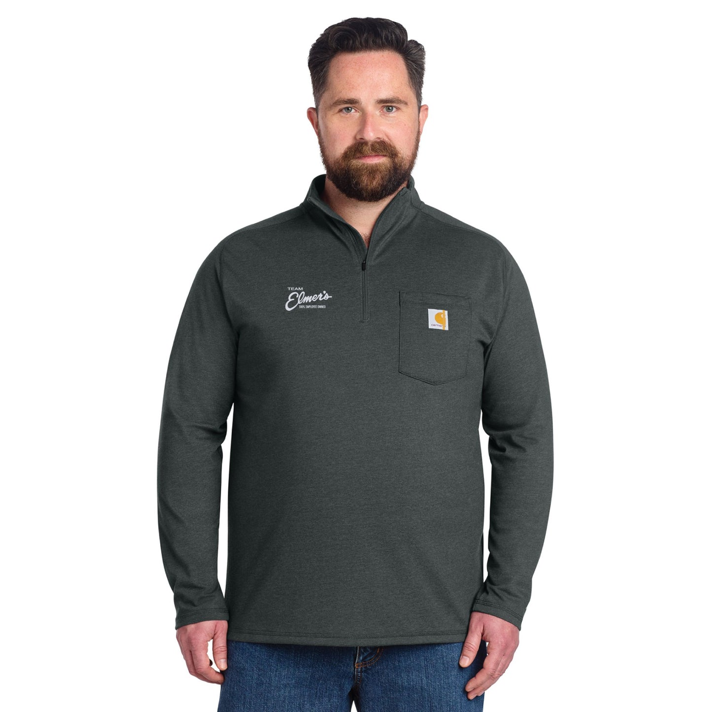 Team Elmer's Carhartt Force® Midweight 1/4‑Zip Long Sleeve