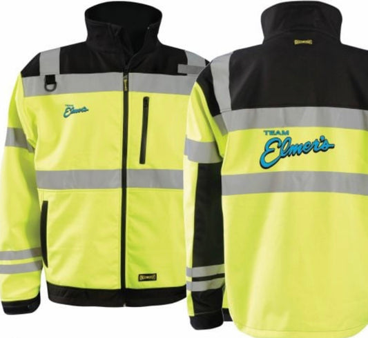 Team Elmer's High Vis Water Resistant Breathable Soft Shell Jacket