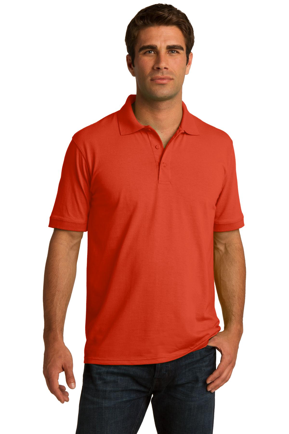 Team Elmer's Embroidered Mens Core Blend Jersey Knit Polo