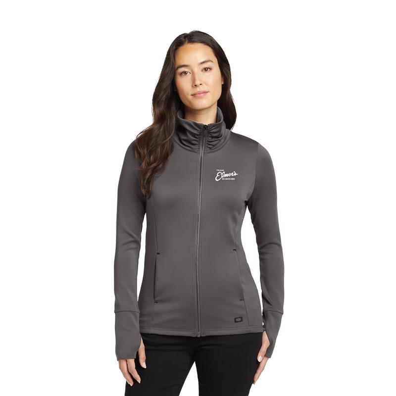 Team Elmer's OGIO® Women's Modern Performance Full-Zip Cowl-Neck