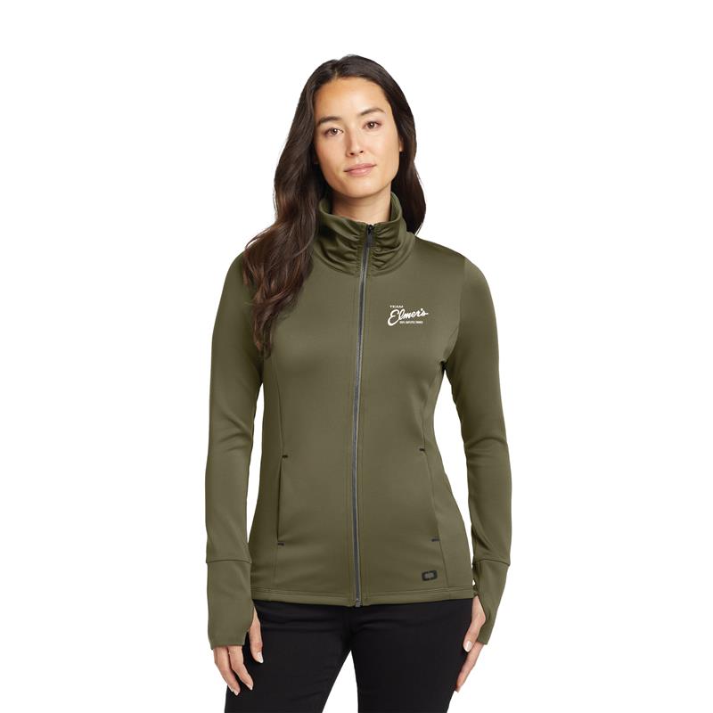 Team Elmer's OGIO® Women's Modern Performance Full-Zip Cowl-Neck