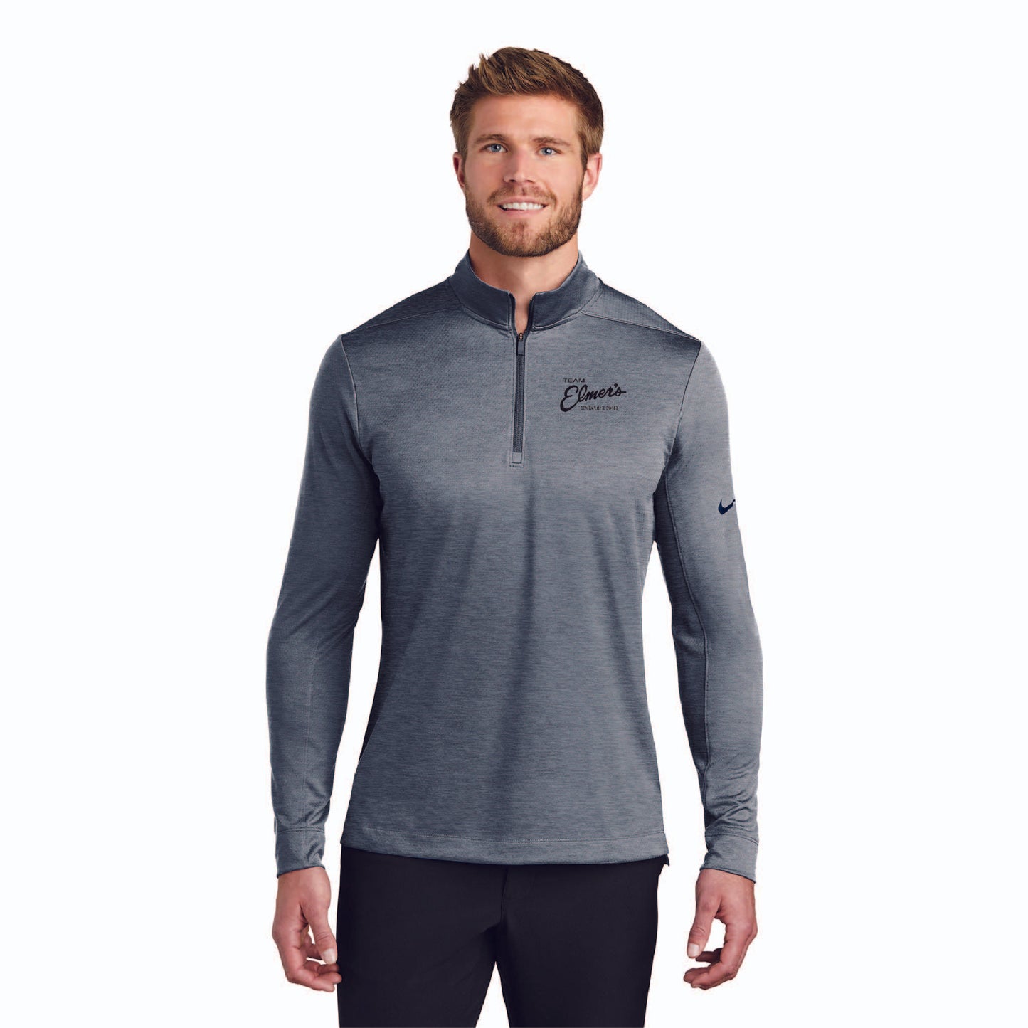 Team Elmer's Embroidered Men's Nike Dry 1/2-Zip Cover-Up