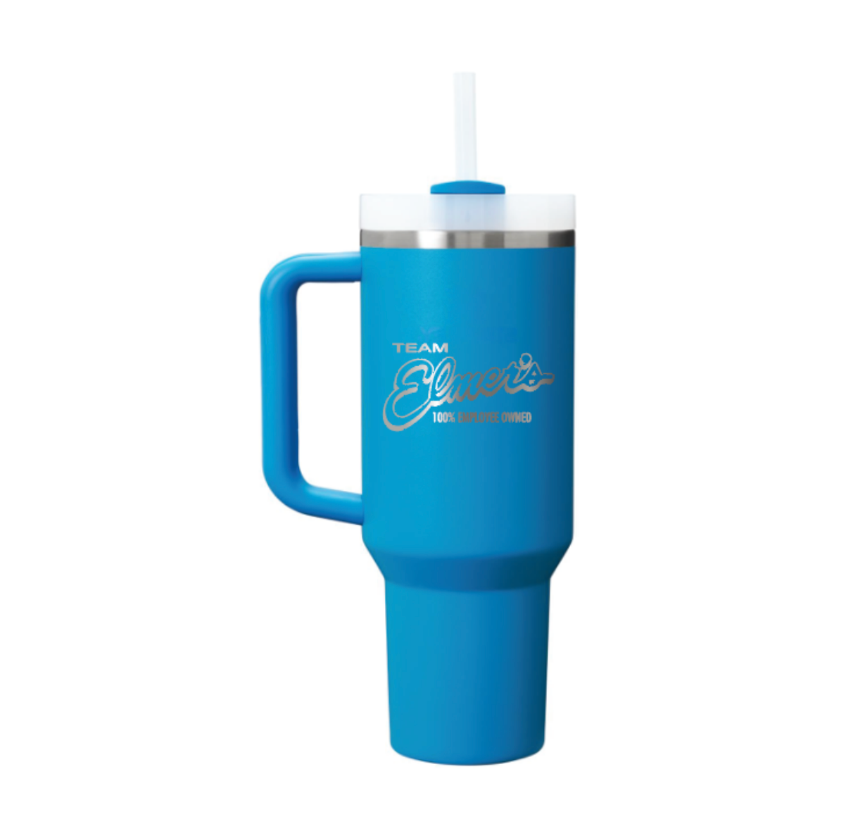 40oz Team Elmer's Laser Engraved Stanley Quencher H20 Flowstate Tumbler