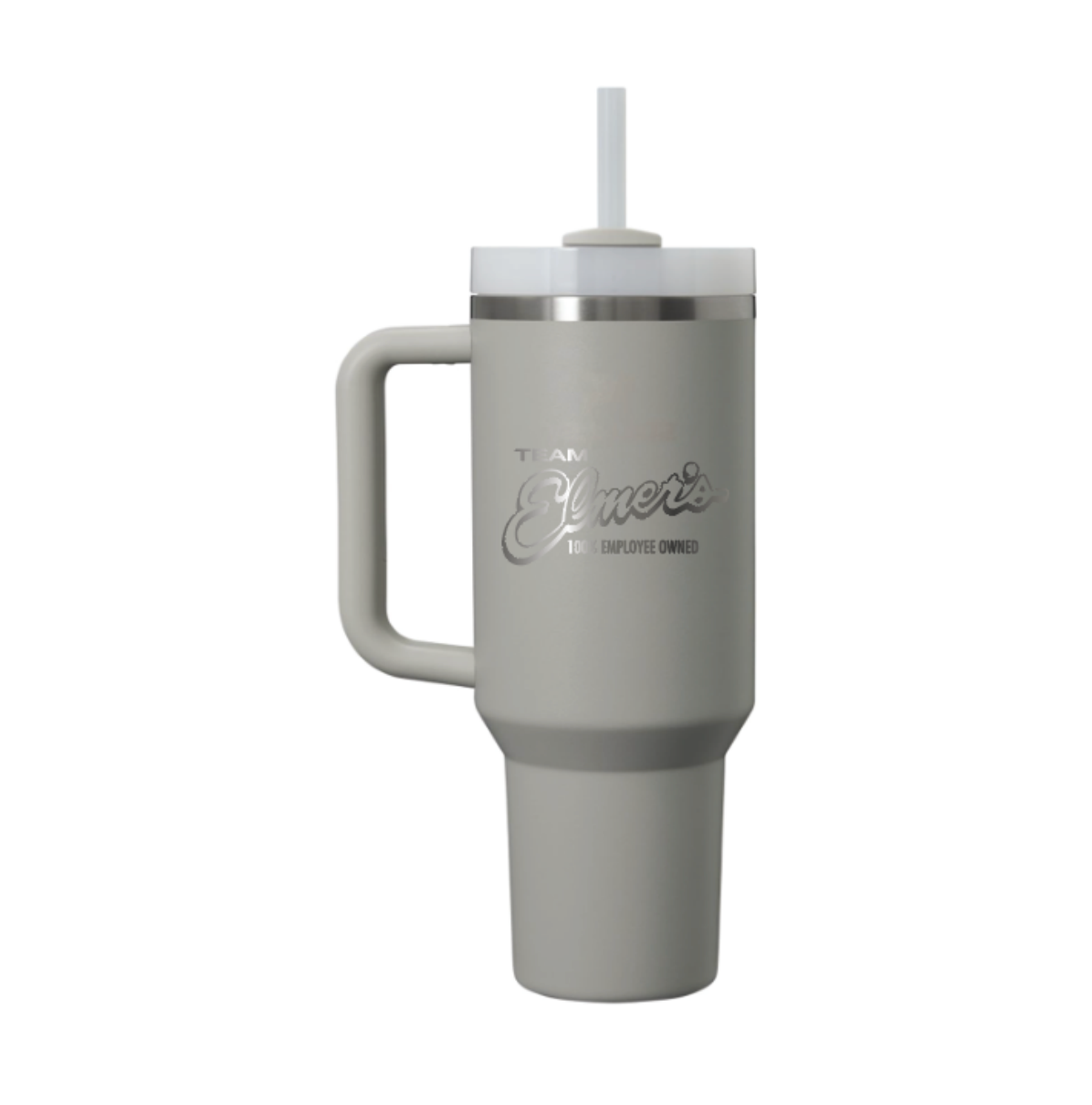 40oz Team Elmer's Laser Engraved Stanley Quencher H20 Flowstate Tumbler