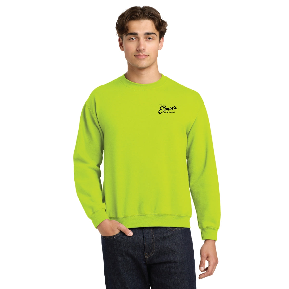 Team Elmer's Hi-Vis Crewneck Sweatshirt