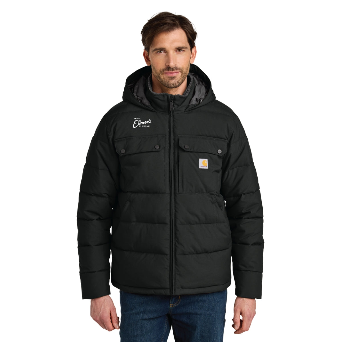 Team Elmer's Men's Carhartt Insulated Hooded Jacket