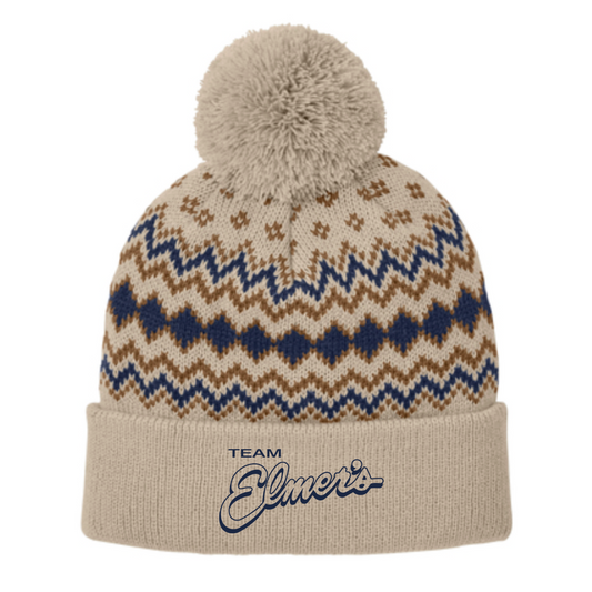 Team Elmer's Alpine Pom Beanie