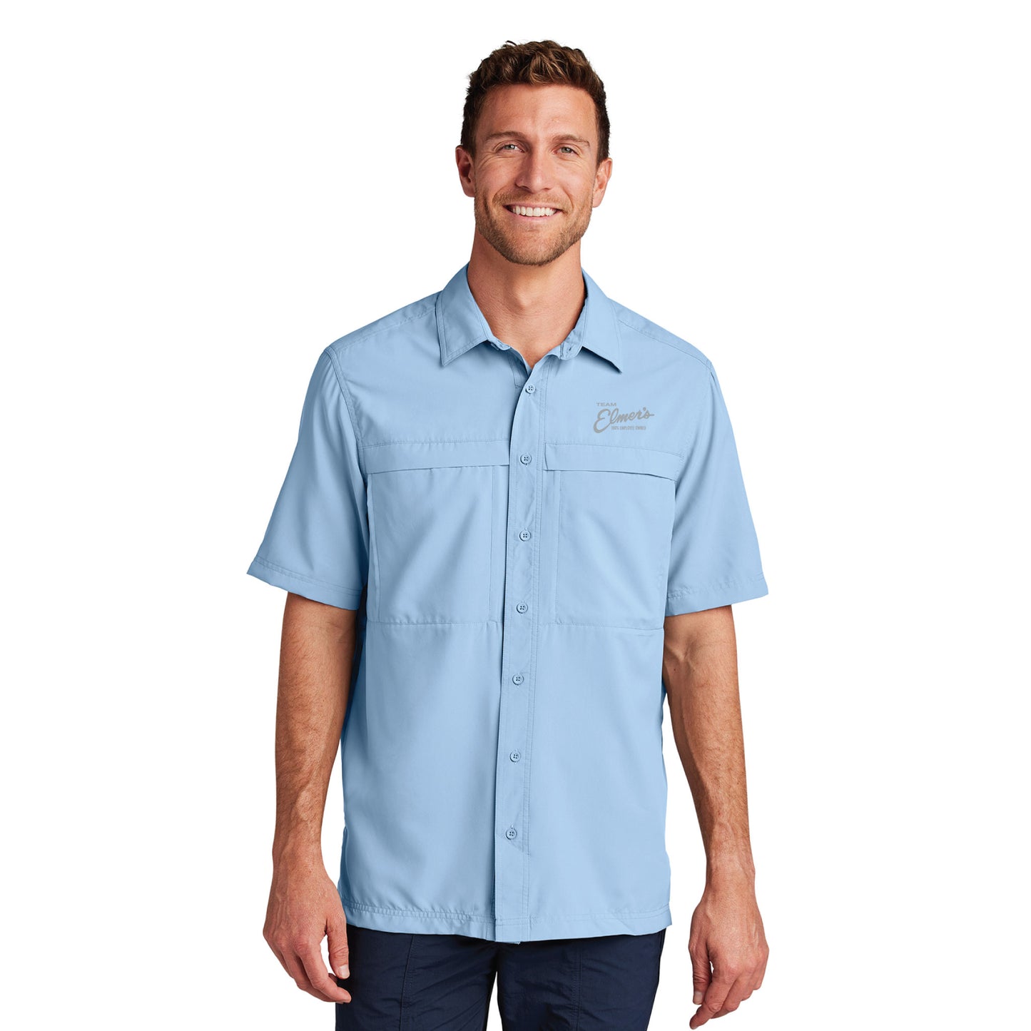 Team Elmer's Men's Short Sleeve UV Daybreak Shirt