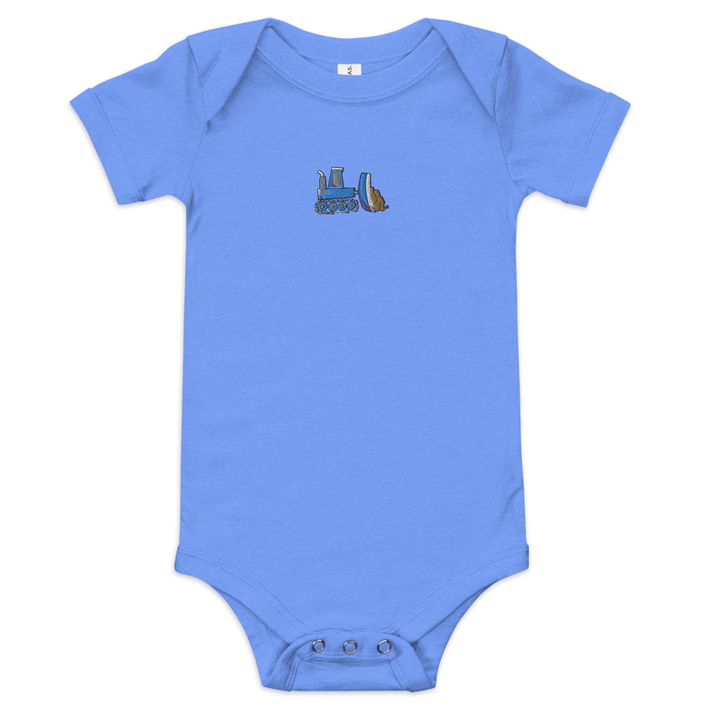 Embroidered Dozer Short Sleeve Onesie