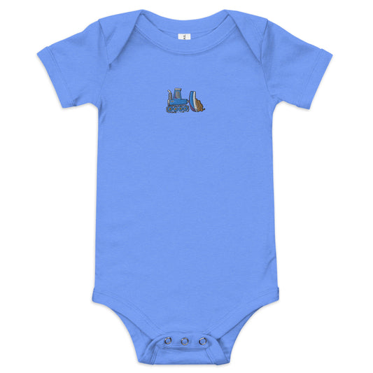 Embroidered Dozer Short Sleeve Onesie