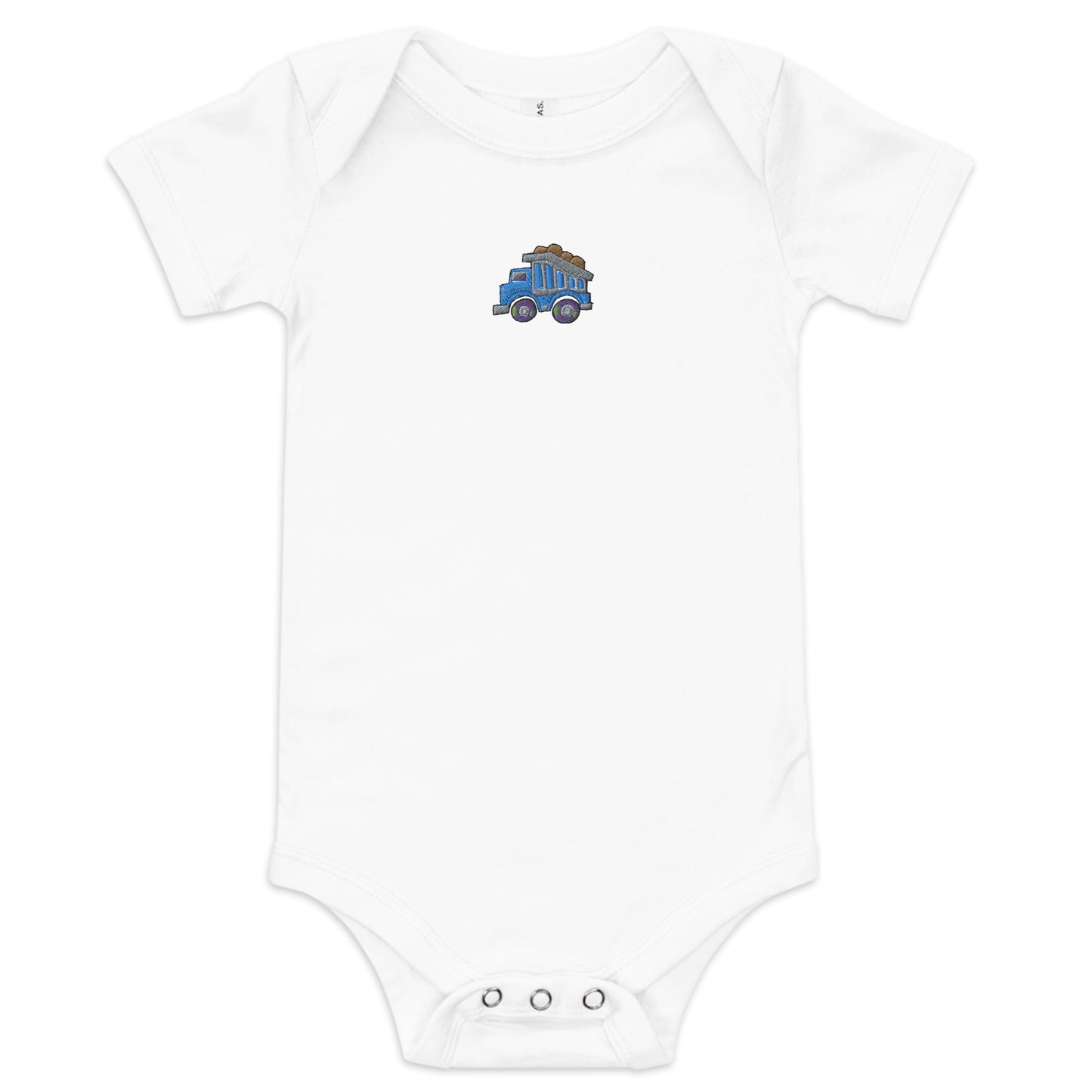 Dump Truck Short Sleeve Onesie