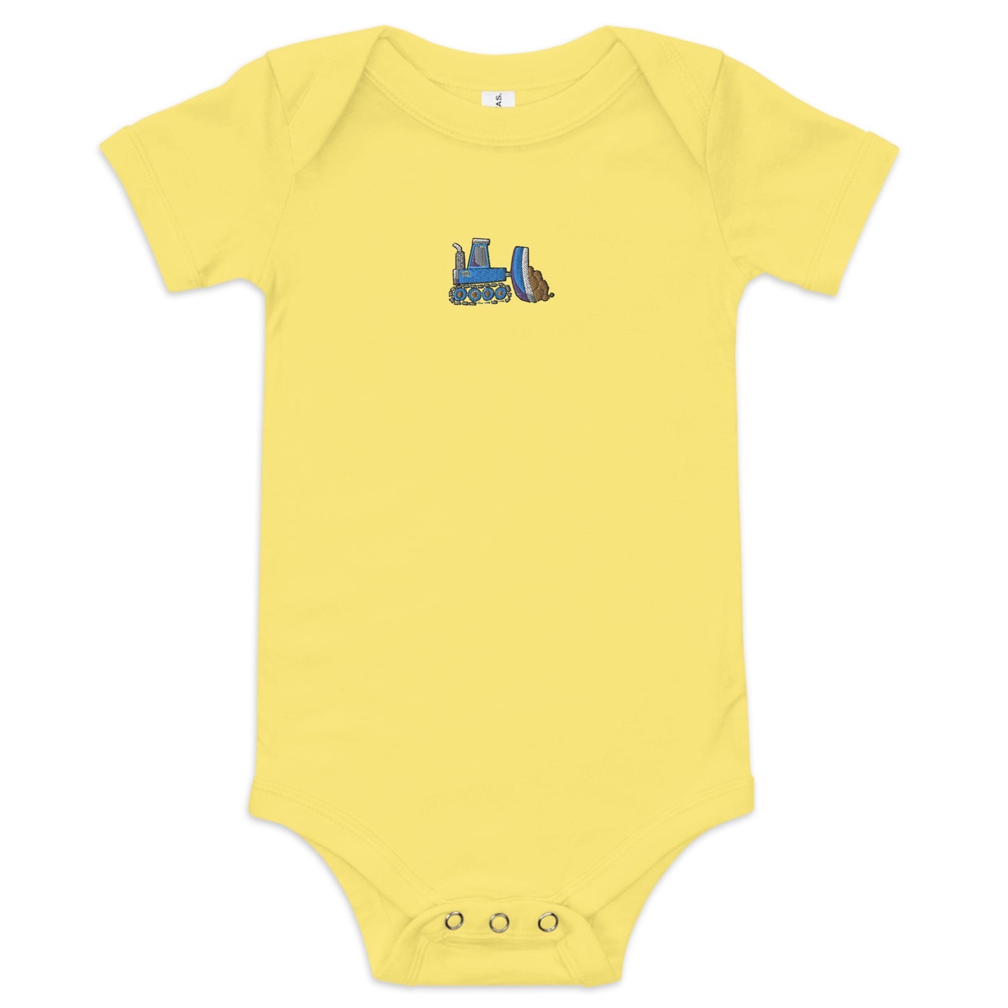 Embroidered Dozer Short Sleeve Onesie