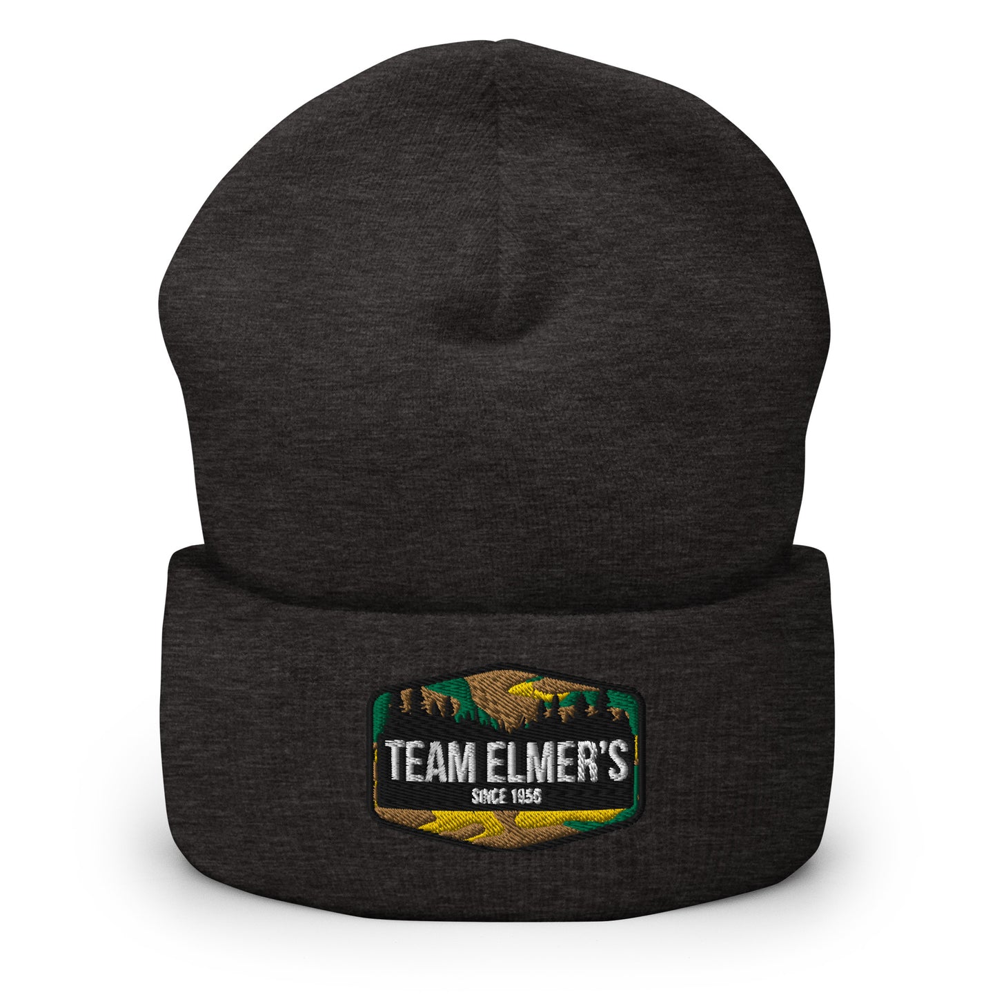 Team Elmer's Traditional Camo Embroidered Beanie