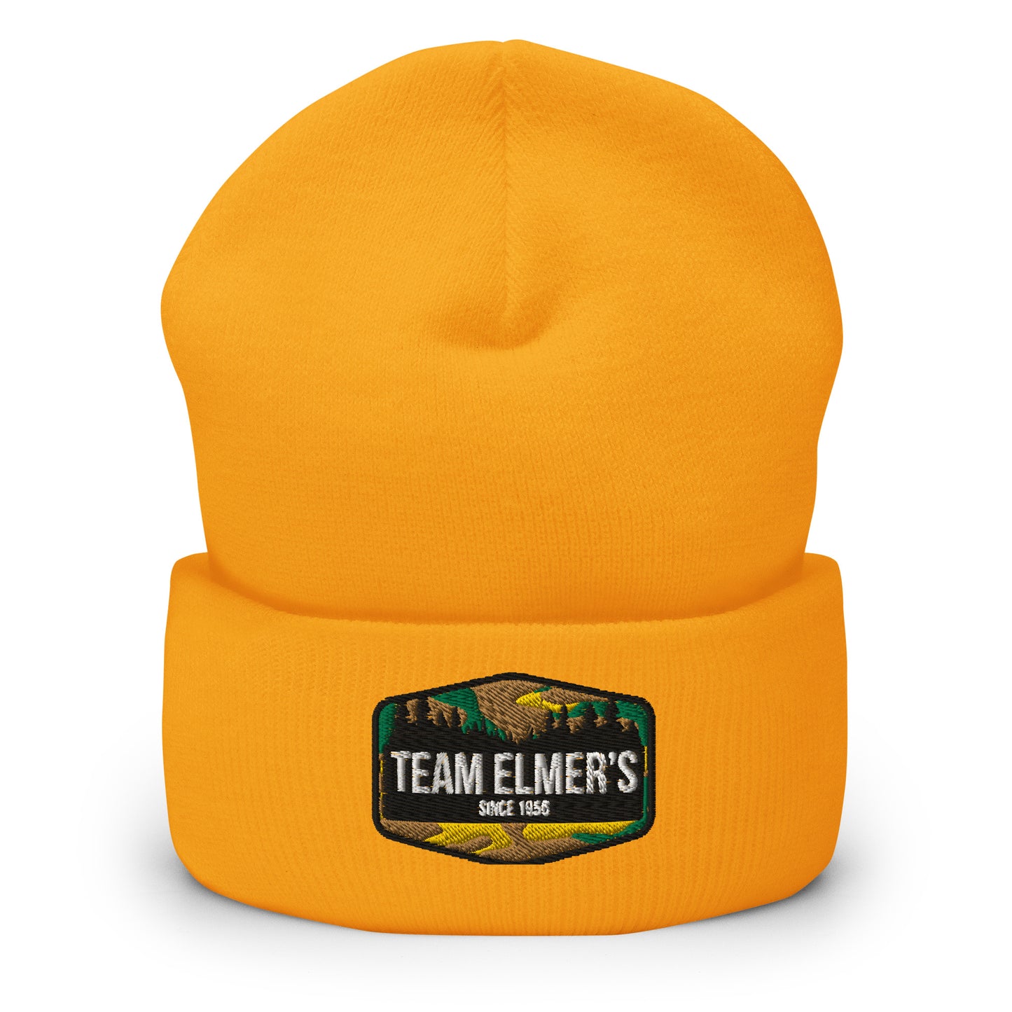 Team Elmer's Traditional Camo Embroidered Beanie