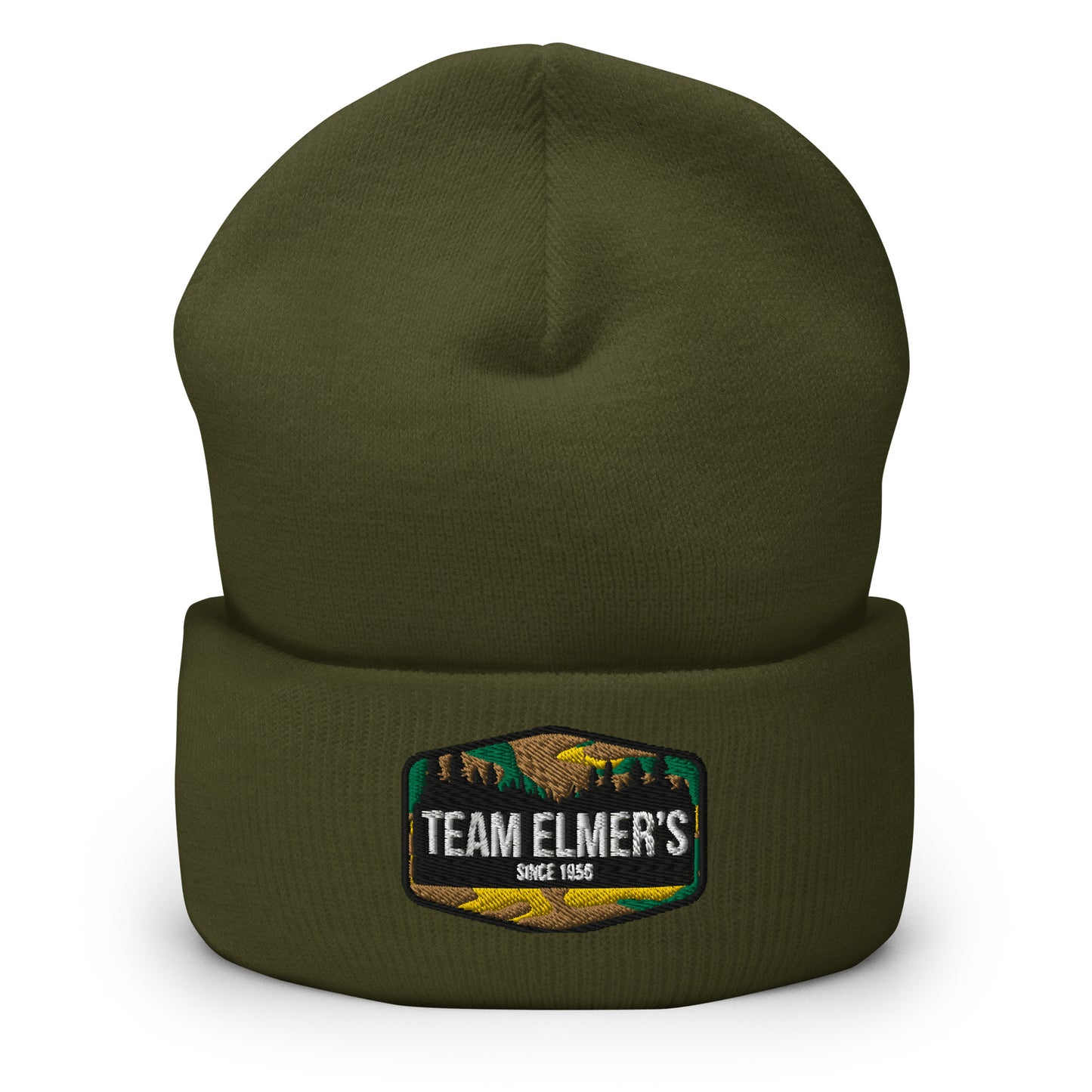 Team Elmer's Traditional Camo Embroidered Beanie