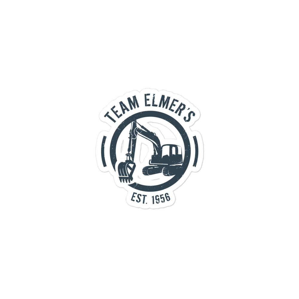 Team Elmer's EST 1956 Excavator Sticker