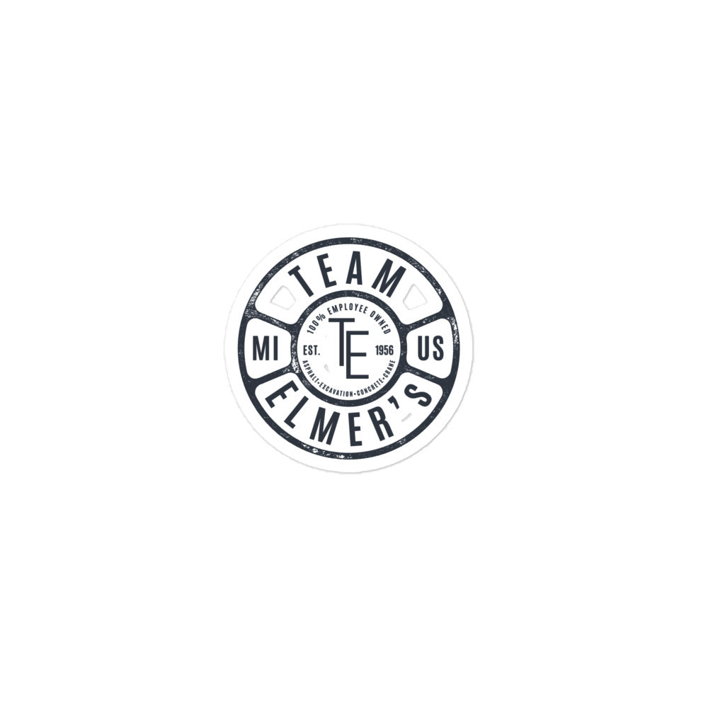 Team Elmer's Manhole Cover Sticker