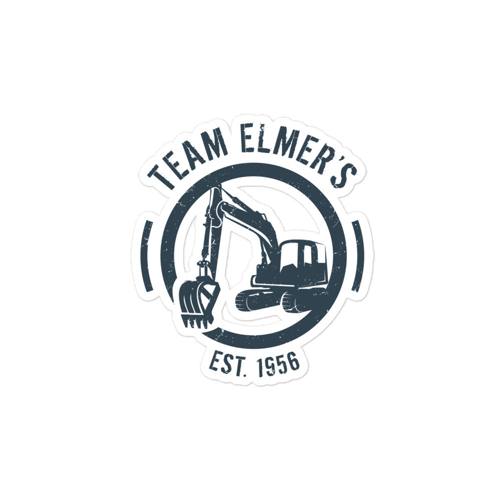 Team Elmer's EST 1956 Excavator Sticker