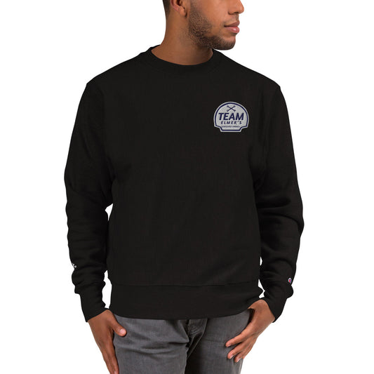 Team Elmer's Skull & Wrench Bones Embroidered Champion Crew Sweatshirt