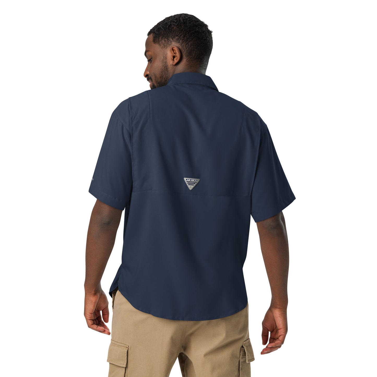 Team Elmer's Men’s Columbia Short Sleeve Button Shirt