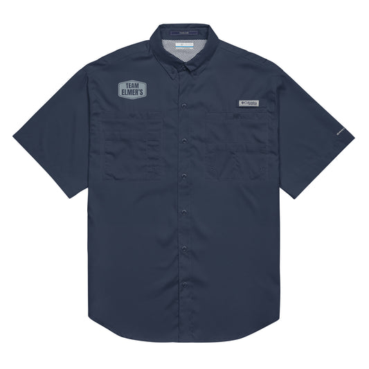 Team Elmer's Men’s Columbia Short Sleeve Button Shirt