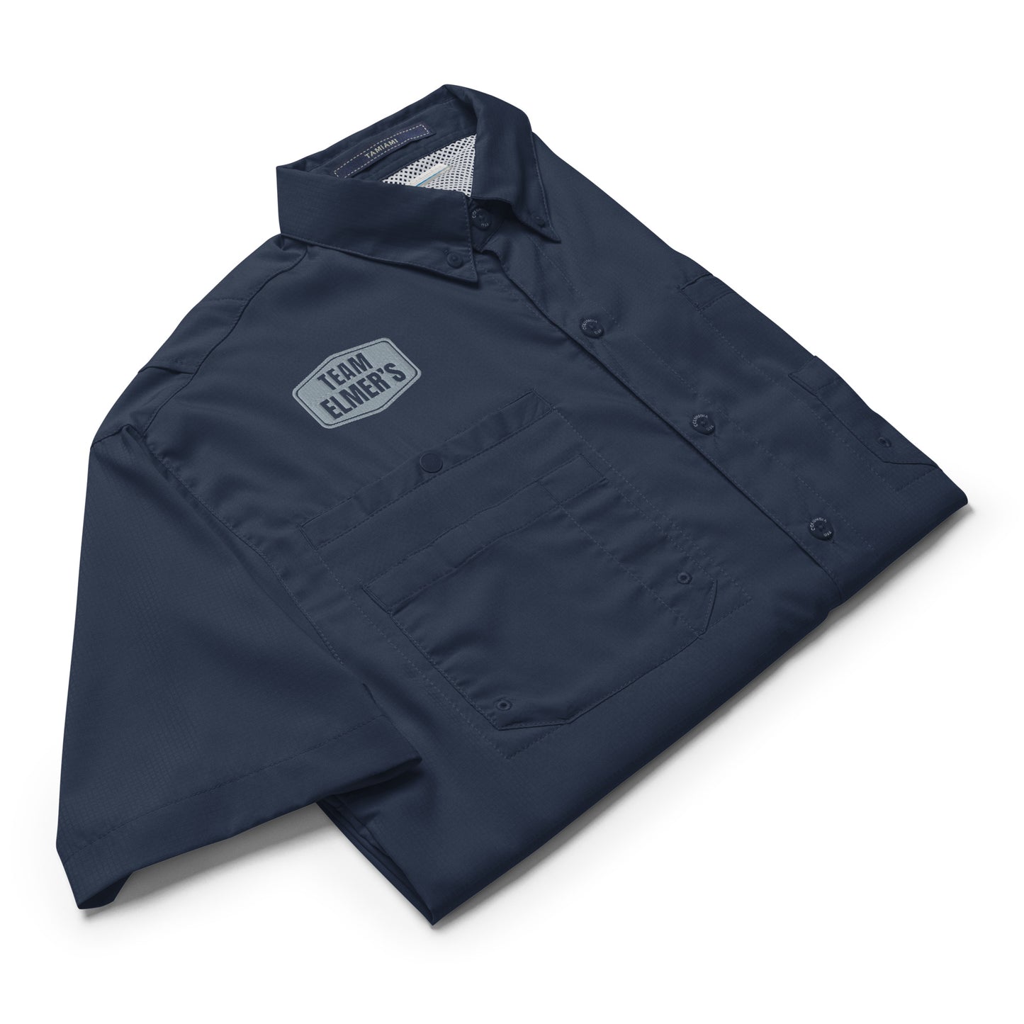 Team Elmer's Men’s Columbia Short Sleeve Button Shirt